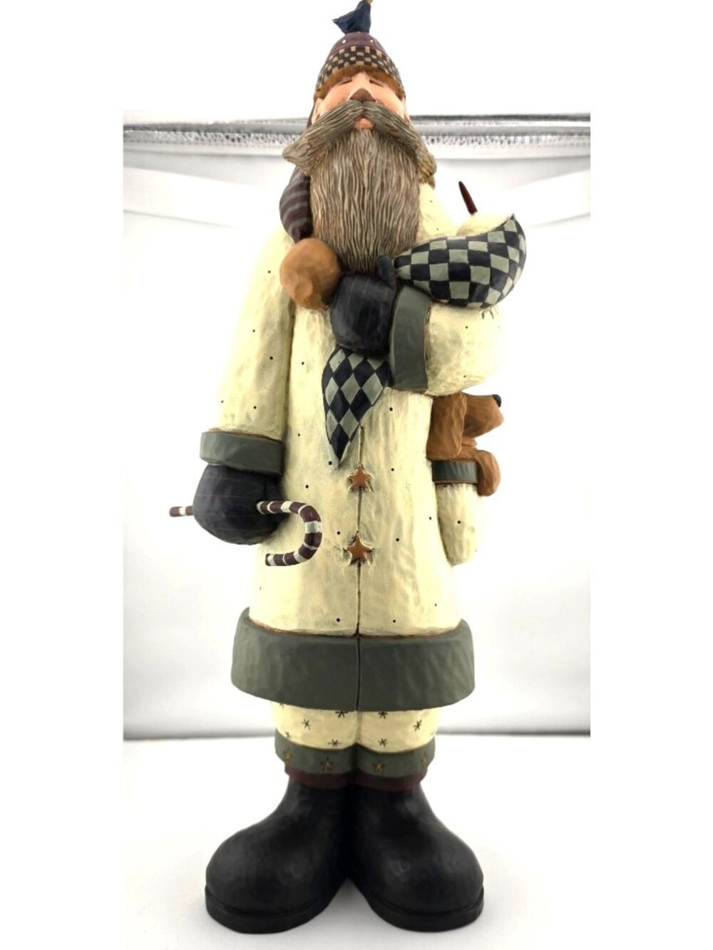 Williraye Studio Santa Claus WW2369 Snowbaby, Candy Cane, Checkered Scarf 2000